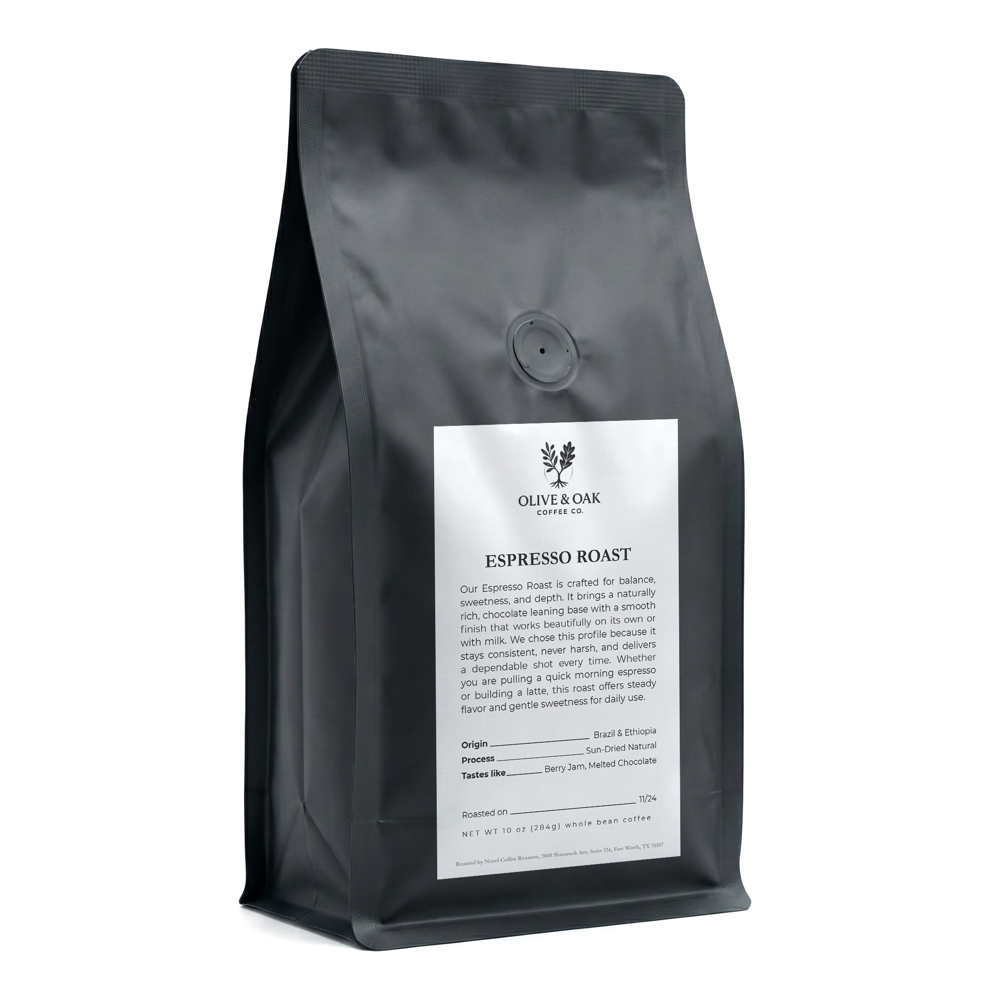 Signature Espresso | Small-Batch Roasted in Dallas | Olive & Oak